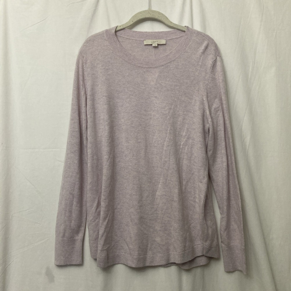 NWT Loft Purple Gradient Lightweight Long Sleeve Sweater - SZ L‎